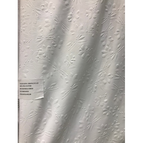 Polyester 3D Feuilles Tissu En Relief