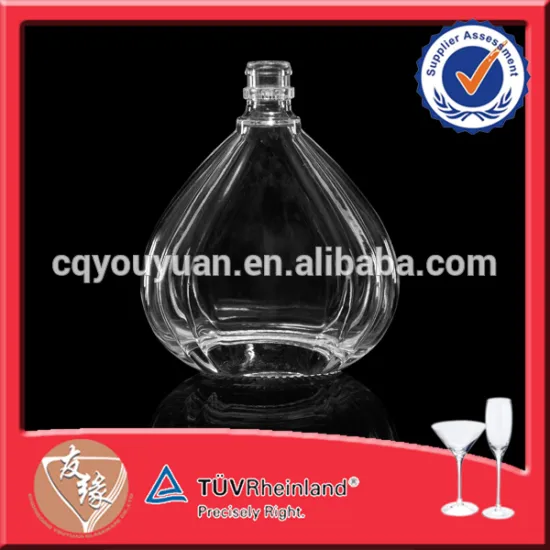 Fancy Empty Mini Liquor Use 4 oz Glass Bottle