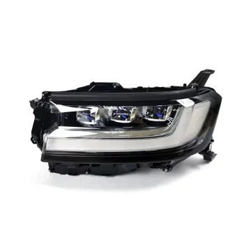 Black Front Bumper Grille Body Kit for Land Cruiser 300 (2022) - Low to High Headlights and Taillights