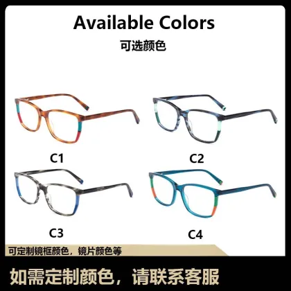 2025 Radium Peng Retro Sunglasses with Myopia Optical Glasses - High Quality Blue and Red Frame for Men and Women