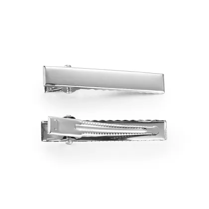 Daily Factory Direct Sale: 4.6CM Square Duck Beak Hair Claw Clip - Metal DIY Hair Accessories for Girls