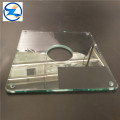 Corte personalizado de tamanho pequeno redondo vidro temperado transparente