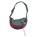 Zwarte grote PVC en Mesh Pet Sling