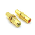 Screw Bulkhead Extender RCA Female to Female Adapter