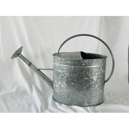 Oval pickling effect galvanized metal sprinkler