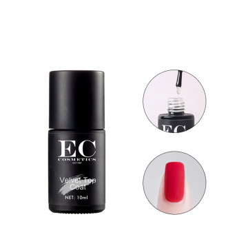 Long Lasting No Wipe Matte Top Coat Gel for UV Nail Polish
