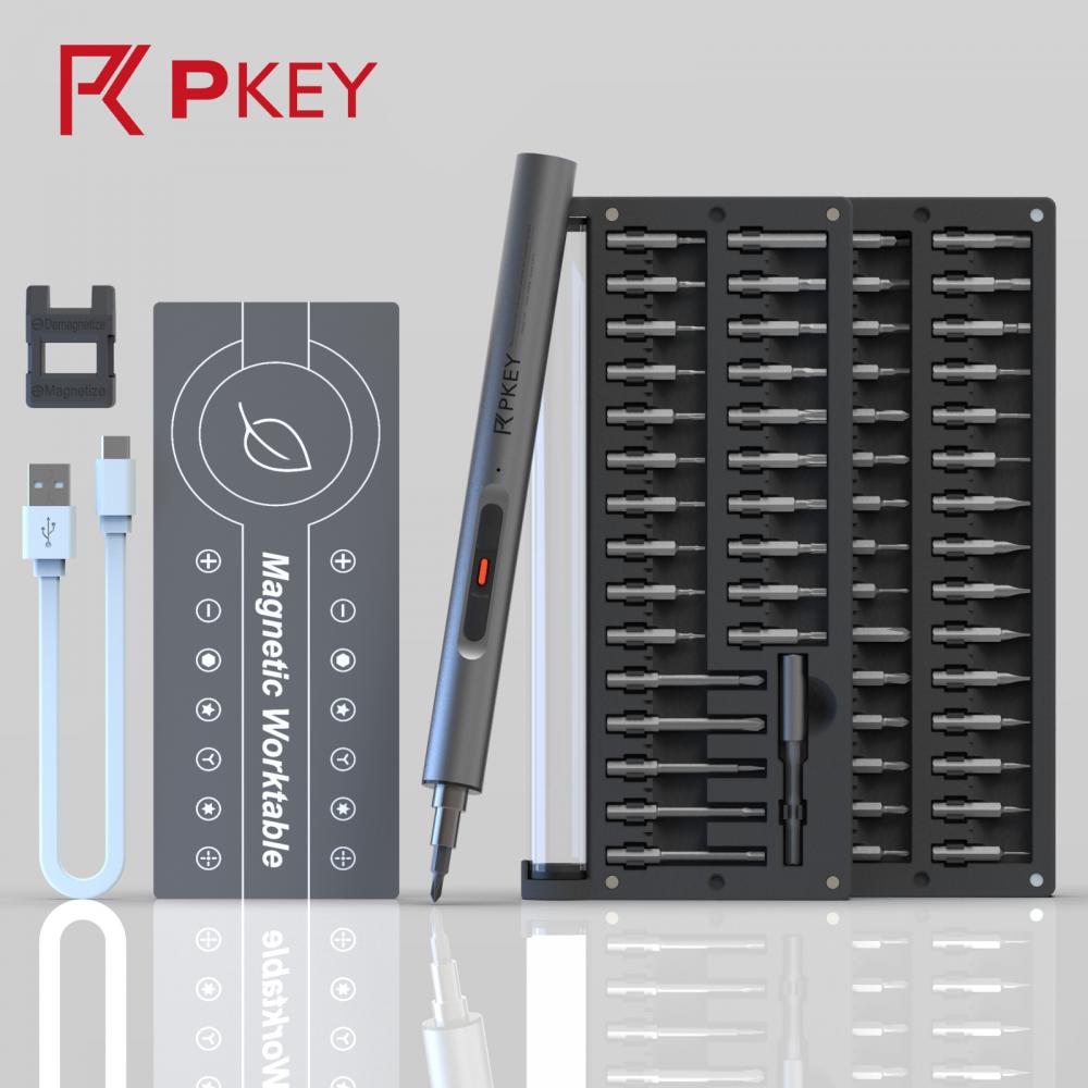 PKEY CS0353A-3 Rechargeable Wireless Screwdriver Kit Precision Tools