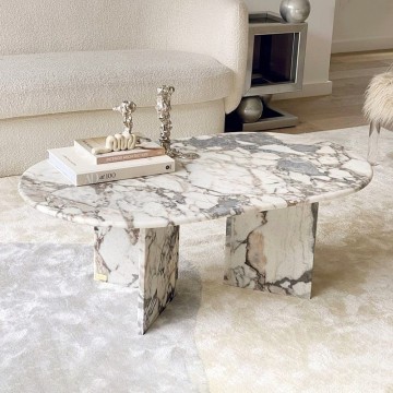 Table basse pourpre de Karakata de luxe léger