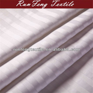 organic 100% cotton sateen stripe fabric for bedding