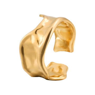 Irregular Simple Titanium Steel Stainless Steel Opening Ring