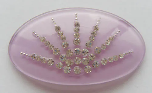 Charming Rhinestone Shoe Clips, Acrylic Shoe Buckle