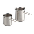 Double Bottom Stainless Steel Milk Jug with Handle