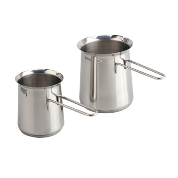 Double Bottom Stainless Steel Milk Jug with Handle