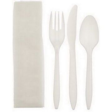 Disposable Wrapped Plastic Cutlery , Clear Ps Spoons L103mmxw28mm