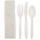 Disposable Wrapped Plastic Cutlery , Clear Ps Spoons L103mmxw28mm