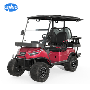 Cengo NL-JA2+2.G 4-tempat duduk kereta golf elektrik dengan bakul dan simpanan besar
