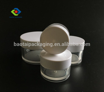 5ml/10ml/15ml/20ml/30ml/50ml/100ml thick wall PETG Plastic Type clear petg jar