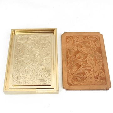 Frosted Copper Plate Hot Stamping Three-dimensional Relief Carving