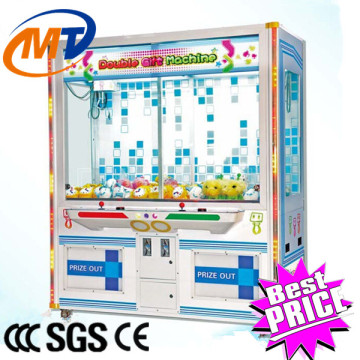 Hot Sale Coin Operated Crane Game Double Gift Machine, Gift Toy Vending Machine