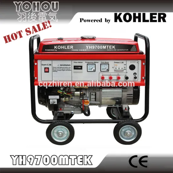 Electric starter 220v/380v 7000w gasoline generator