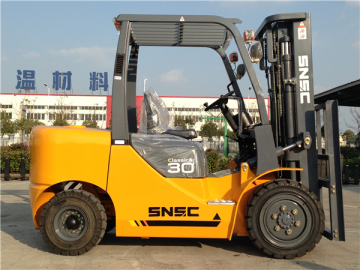 forklift with sit-on sensing system
