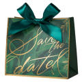 Personalized Wedding Candy Gift Paper Bag With Bow