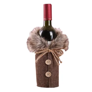 High Quality Christmas Wine Bottle Bags for Dinner Party Gifts