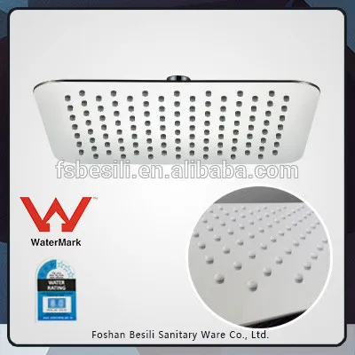 304 Stainless steel 10 inch square rain shower head watermark ARS1003Y