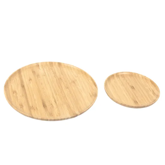 Earth-Friendly Bamboo Dinnerware: A Sustainable Collection of Handcrafted Appetizer and Lunch Plates