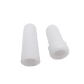 2Pcs White Fingers Protector Silicone Gel Tube Little Toe Corn Blister Protect Sleeve Cover Toe Separators Hand Foot Care Tool