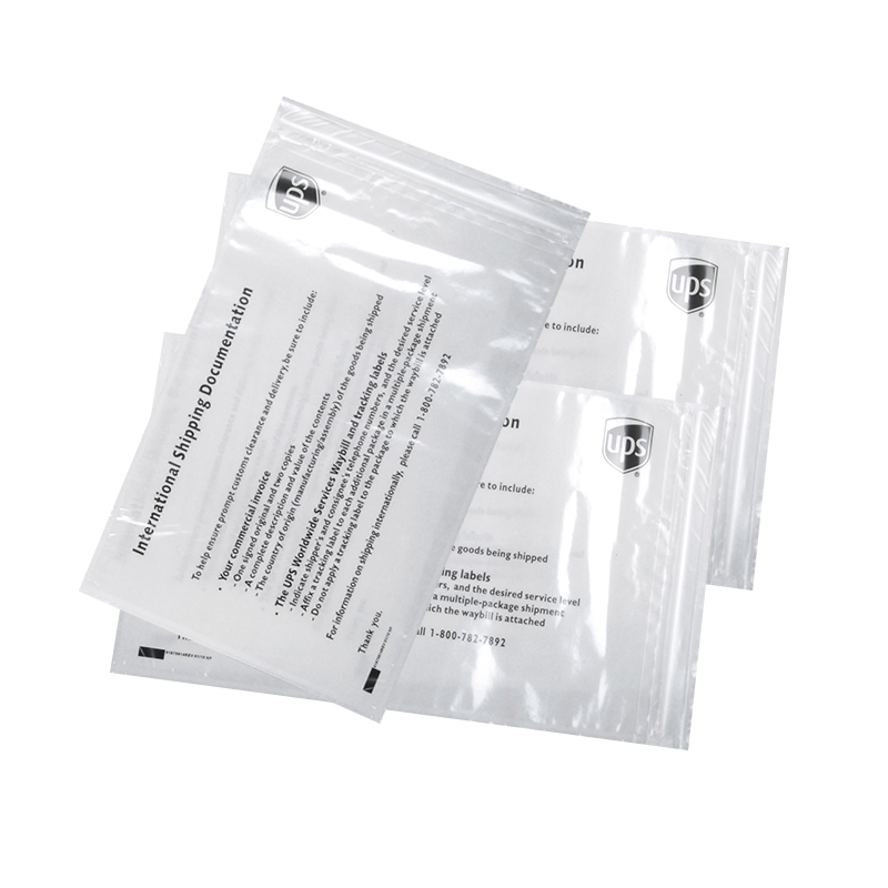 High Quality Parcel Document Envelope UPS Printing Packing List Envelope With Zipper2