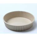 melamine round deep serving tray