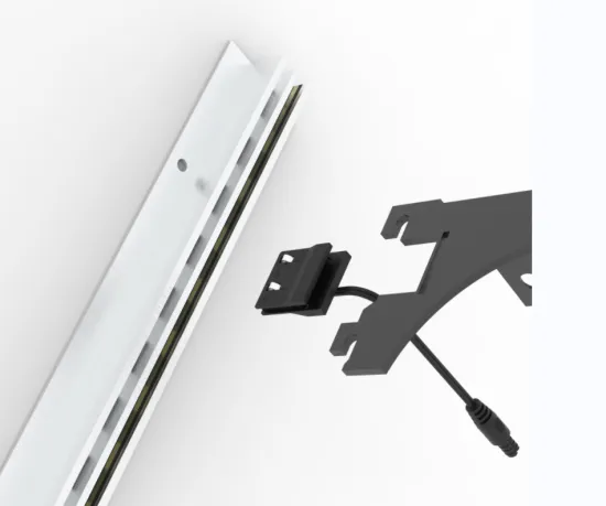 AA Aluminum Alloy Conductive Rail System for LED Shelf Lights