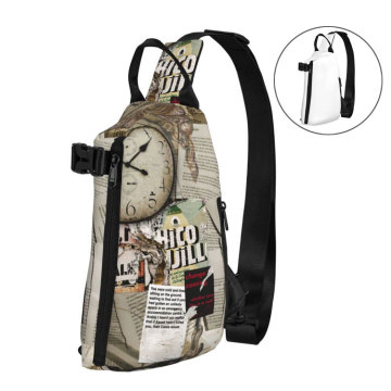 Custom Printing Crossbody Oxford Chest Bag for Men - Fashion Anti-Theft Small Order Bag