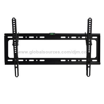 Fixed wall bracket, available in silver and black, 40kg loading capacity, tilting mount