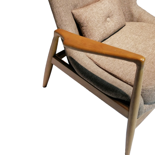 Sillas de brazo de marco de madera