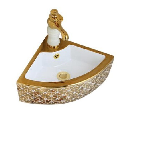 Small Wall Hung Wash Basin Corner Mini Size Sink