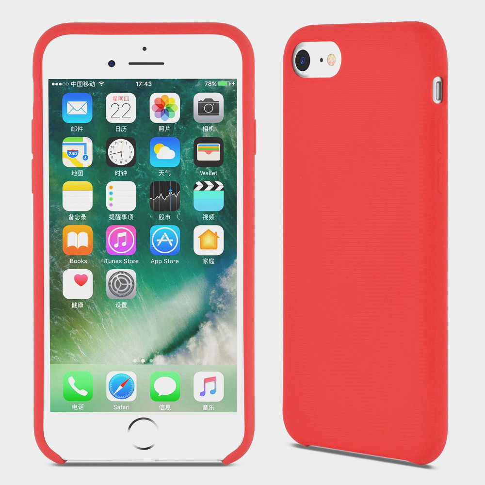 red silicone iphone 6s cover