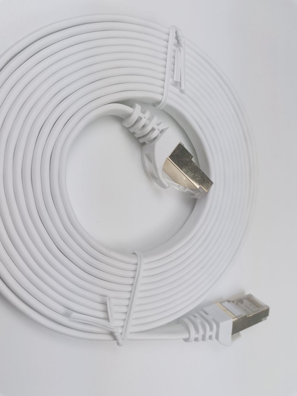 Cavi Ethernet RJ45 piatti CAT7 ad alta velocità da 10 Gbps