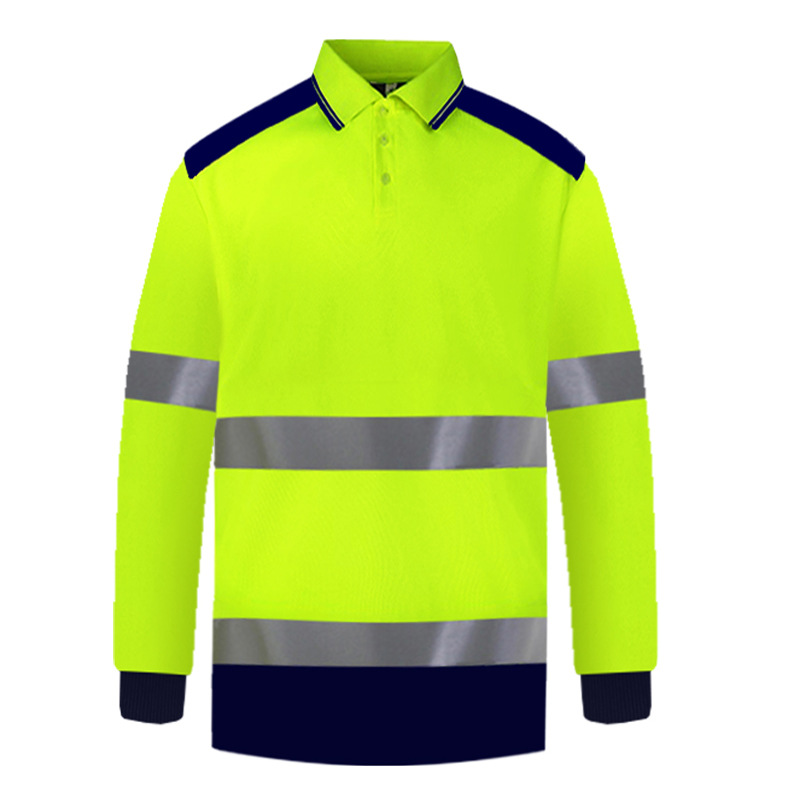 HI VIS 100% Polyester Class2 рубашка с длинным рукавом