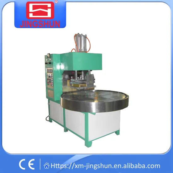8KW Three Working Station Roundtable Pneumatic High Frequency PVC Blister Welding and Cutting Machine,