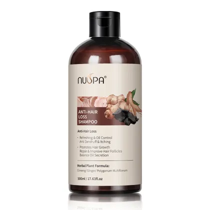 Nuspa Natural Ginger Extract Hair Regrowth Shampoo Organic Hair Anti Loss Shampoo