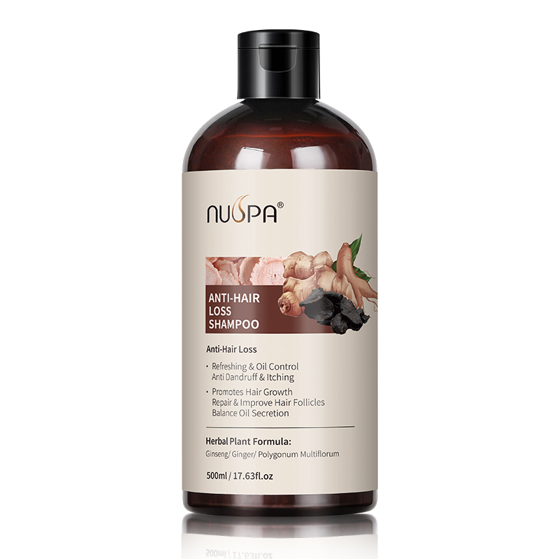 Nuspa Natural Ginger Extract Hair Regrowth Shampoo Organic Hair Anti Loss Shampoo