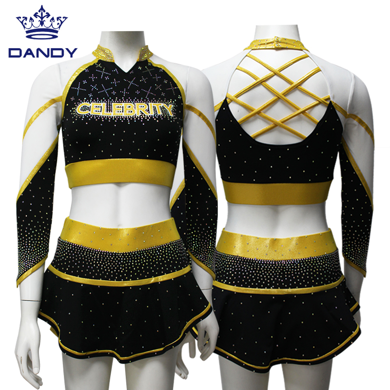 Gold Cheer Uniform 2