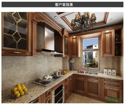Kitchen Furniture North American Maple Solid Wood Kitchen Cabinet
