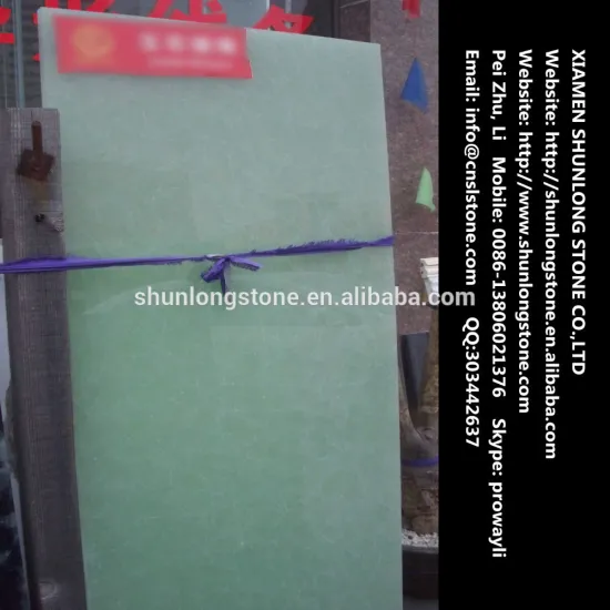 Green Onyx Glass stone big slab,man made glass ony tile