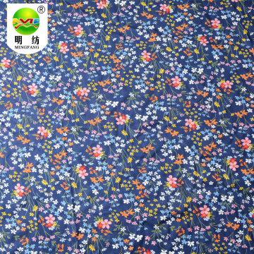 Wholesale custom printed spun rayon drill dress fabric