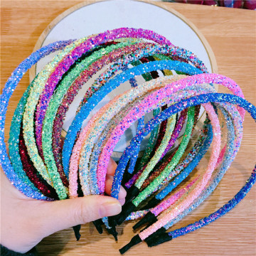 Luxury Korean Diy Sequins Jeweled Headband for Women Hair Accessories BH-0580