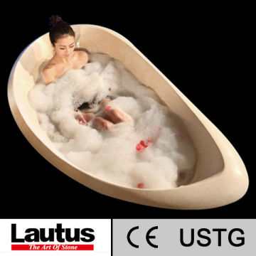 freestanding round stone bathtub,natural stone bathtub