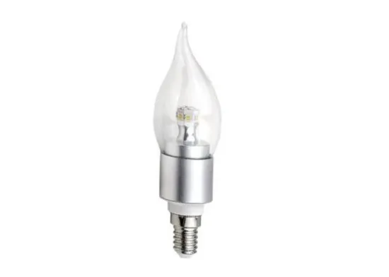 340lm Led Candle Tail Light Lamp With Pure White , 360 Degreee Led Residential Light Bulbs